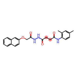 N-(2,4-dimethylphenyl)-4-{2-[(naphthalen-2-yloxy)acetyl]hydrazinyl}-4-oxobutanamide