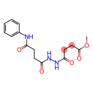 Butanedioic acid, 1-methyl ester, 4-[2-[1,4-dioxo-4-(phenylamino)butyl]hydrazide]