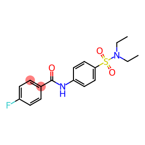N-{4-[(diethylamino)sulfonyl]phenyl}-4-fluorobenzamide