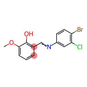 Phenol, 2-[[(4-bromo-3-chlorophenyl)imino]methyl]-6-methoxy-