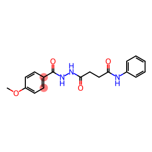 4-[2-(4-methoxybenzoyl)hydrazino]-4-oxo-N-phenylbutanamide