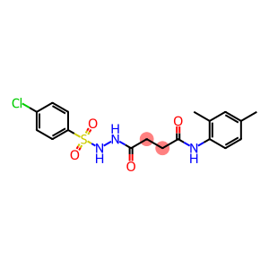 4-{2-[(4-chlorophenyl)sulfonyl]hydrazino}-N-(2,4-dimethylphenyl)-4-oxobutanamide