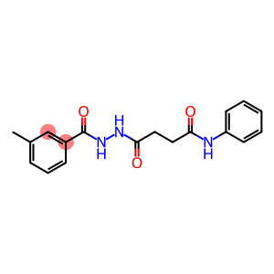 4-{2-[(3-methylphenyl)carbonyl]hydrazinyl}-4-oxo-N-phenylbutanamide