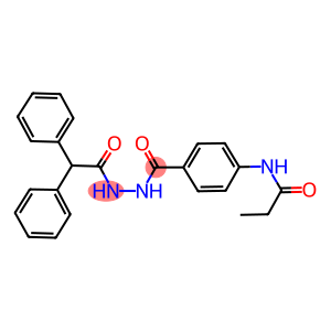 N-(4-{[2-(diphenylacetyl)hydrazino]carbonyl}phenyl)propanamide