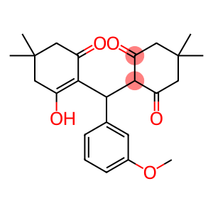 2-[(2-hydroxy-4,4-dimethyl-6-oxo-1-cyclohexen-1-yl)(3-methoxyphenyl)methyl]-5,5-dimethyl-1,3-cyclohexanedione