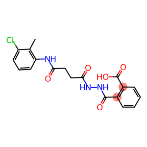 2-[(2-{4-[(3-chloro-2-methylphenyl)amino]-4-oxobutanoyl}hydrazinyl)carbonyl]benzoic acid