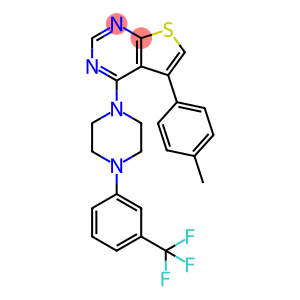 5-(p-tolyl)-4-(4-(3-(trifluoromethyl)phenyl)piperazin-1-yl)thieno[2,3-d]pyrimidine