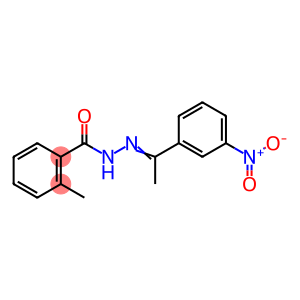 Benzoic acid, 2-methyl-, 2-[1-(3-nitrophenyl)ethylidene]hydrazide