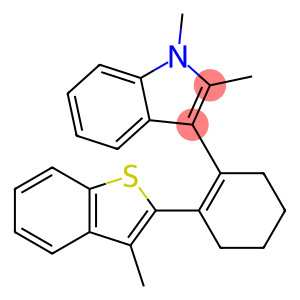 1H-Indole, 1,2-dimethyl-3-[2-(3-methylbenzo[b]thien-2-yl)-1-cyclohexen-1-yl]-