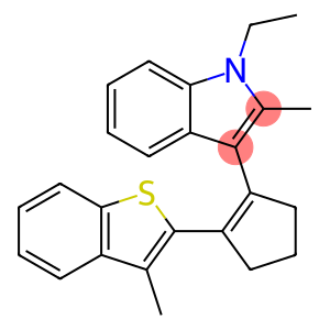 1H-Indole, 1-ethyl-2-methyl-3-[2-(3-methylbenzo[b]thien-2-yl)-1-cyclopenten-1-yl]-