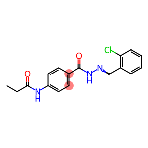 N-(4-{[2-(2-chlorobenzylidene)hydrazino]carbonyl}phenyl)propanamide