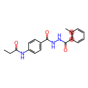 Benzoic acid, 2-methyl-, 2-[4-[(1-oxopropyl)amino]benzoyl]hydrazide