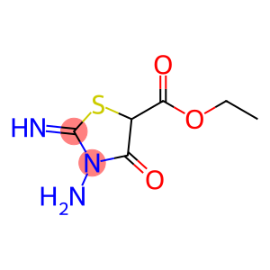 5-Thiazolidinecarboxylic acid, 3-amino-2-imino-4-oxo-, ethyl ester