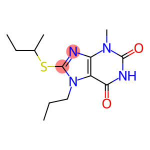 8-(sec-butylthio)-3-methyl-7-propyl-3,7-dihydro-1H-purine-2,6-dione