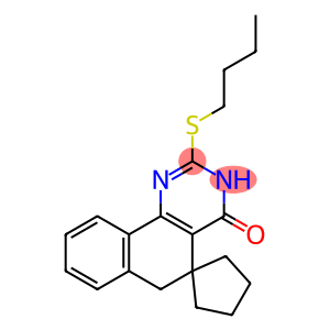 2-(butylsulfanyl)-3H-spiro[benzo[h]quinazoline-5,1'-cyclopentan]-4(6H)-one