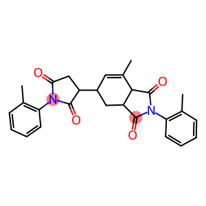 7-methyl-2-(2-methylphenyl)-5-[1-(2-methylphenyl)-2,5-dioxo-3-pyrrolidinyl]-3a,4,5,7a-tetrahydro-1H-isoindole-1,3(2H)-dione