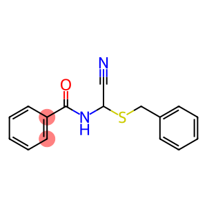 N-[(Benzylthio)cyanomethyl]benzamide