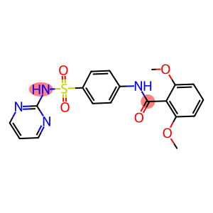 2,6-dimethoxy-N-{4-[(2-pyrimidinylamino)sulfonyl]phenyl}benzamide