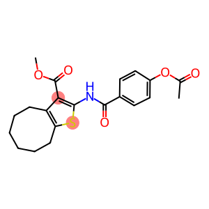 methyl 2-{[4-(acetyloxy)benzoyl]amino}-4,5,6,7,8,9-hexahydrocycloocta[b]thiophene-3-carboxylate