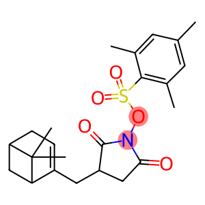 3-[(6,6-dimethylbicyclo[3.1.1]hept-2-en-2-yl)methyl]-1-[(mesitylsulfonyl)oxy]-2,5-pyrrolidinedione