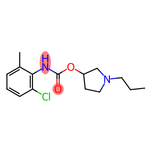 N-(2-Chloro-6-methylphenyl)carbamic acid 1-propyl-3-pyrrolidinyl ester