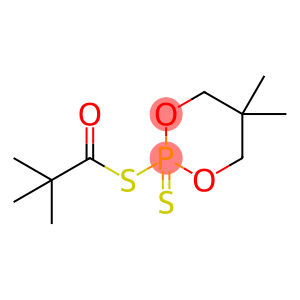 1,3,2-Dioxaphosphorinane, 2-[(2,2-dimethyl-1-oxopropyl)thio]-5,5-dimethyl-, 2-sulfide (9CI)