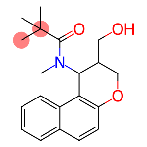 N-[2-(HYDROXYMETHYL)-2,3-DIHYDRO-1H-BENZO[F]CHROMEN-1-YL]-N,2,2-TRIMETHYLPROPANAMIDE