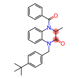 4-BENZOYL-1-[4-(TERT-BUTYL)BENZYL]-3-METHYL-3,4-DIHYDRO-2(1H)-QUINOXALINONE