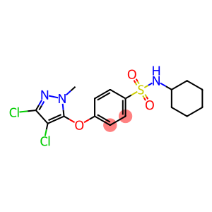 N-CYCLOHEXYL-4-[(3,4-DICHLORO-1-METHYL-1H-PYRAZOL-5-YL)OXY]BENZENESULFONAMIDE