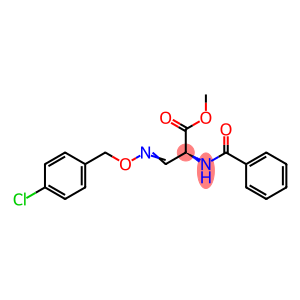 methyl (3E)-3-{[(4-chlorophenyl)methoxy]imino}-2-(phenylformamido)propanoate