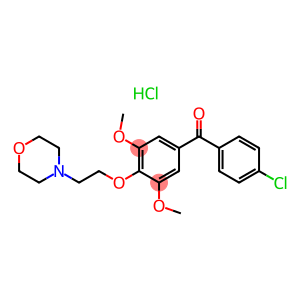 4'-chloro-3,5-dimethoxy-4-(2-morpholinoethoxy)benzophenone hydrochloride
