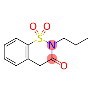 2H-1,2-Benzothiazin-3(4H)-one, 2-propyl-, 1,1-dioxide