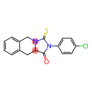 2-(4-chlorophenyl)-3-sulfanylidene-1H,2H,3H,5H,10H,10aH-imidazo[1,5-b]isoquinolin-1-one