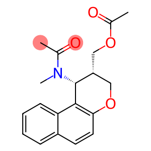 (1-[ACETYL(METHYL)AMINO]-2,3-DIHYDRO-1H-BENZO[F]CHROMEN-2-YL)METHYL ACETATE