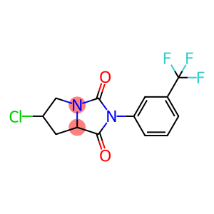 6-chloro-2-[3-(trifluoromethyl)phenyl]-hexahydro-1H-pyrrolo[1,2-c]imidazole-1,3-dione