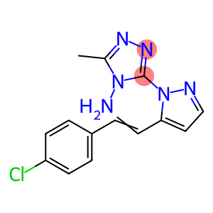 3-[5-(4-CHLOROSTYRYL)-1H-PYRAZOL-1-YL]-5-METHYL-4H-1,2,4-TRIAZOL-4-AMINE