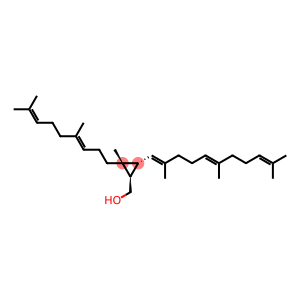 Cyclopropanemethanol, 2-[(3E)-4,8-dimethyl-3,7-nonadien-1-yl]-2-methyl-3-[(1E,5E)-2,6,10-trimethyl-1,5,9-undecatrien-1-yl]-, (1R,2R,3R)-