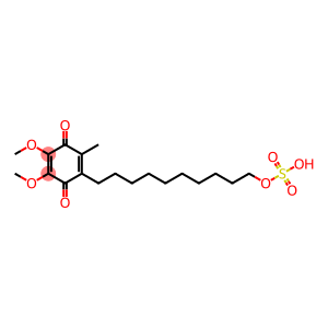 2,5-Cyclohexadiene-1,4-dione, 2,3-dimethoxy-5-methyl-6-[10-(sulfooxy)decyl]-