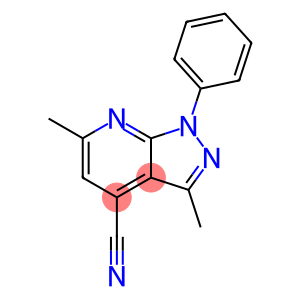 1H-Pyrazolo[3,4-b]pyridine-4-carbonitrile,  3,6-dimethyl-1-phenyl-