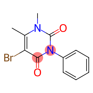 2,4(1H,3H)-Pyrimidinedione, 5-bromo-1,6-dimethyl-3-phenyl-