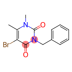 2,4(1H,3H)-Pyrimidinedione, 5-bromo-1,6-dimethyl-3-(phenylmethyl)-