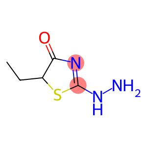 4(5H)-Thiazolone, 5-ethyl-2-hydrazinyl-