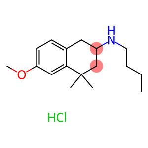 N-butyl-6-methoxy-4,4-dimethyl-tetralin-2-amine hydrochloride