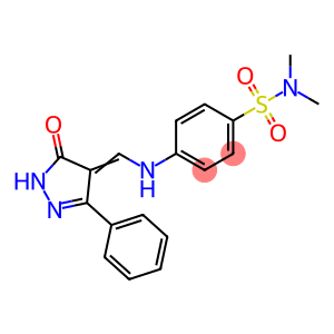 N,N-DIMETHYL-4-([(5-OXO-3-PHENYL-1,5-DIHYDRO-4H-PYRAZOL-4-YLIDEN)METHYL]AMINO)BENZENESULFONAMIDE