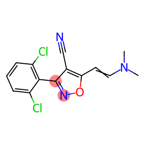 3-(2,6-DICHLOROPHENYL)-5-[2-(DIMETHYLAMINO)VINYL]-4-ISOXAZOLECARBONITRILE