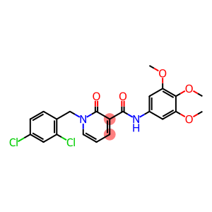1-(2,4-DICHLOROBENZYL)-2-OXO-N-(3,4,5-TRIMETHOXYPHENYL)-1,2-DIHYDRO-3-PYRIDINECARBOXAMIDE