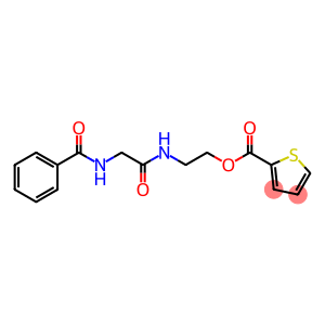 2-([2-(BENZOYLAMINO)ACETYL]AMINO)ETHYL 2-THIOPHENECARBOXYLATE