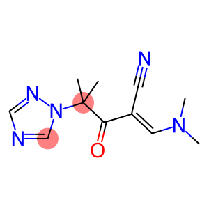 3-(DIMETHYLAMINO)-2-[2-METHYL-2-(1H-1,2,4-TRIAZOL-1-YL)PROPANOYL]ACRYLONITRILE