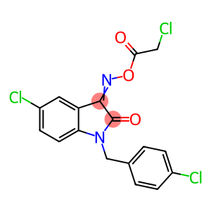 5-CHLORO-3-([(2-CHLOROACETYL)OXY]IMINO)-1-(4-CHLOROBENZYL)-1,3-DIHYDRO-2H-INDOL-2-ONE