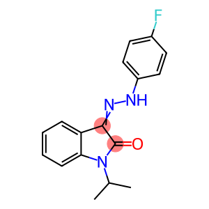 (3E)-3-[(4-fluorophenyl)hydrazinylidene]-1-propan-2-ylindol-2-one
